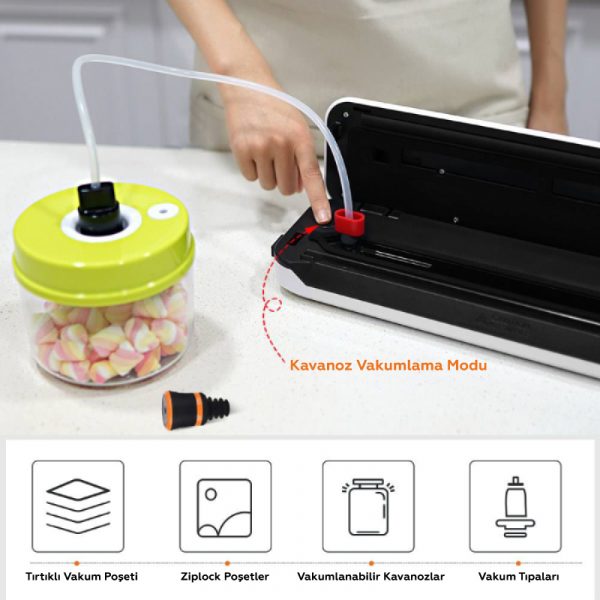 Packtech Ekonomik Ev Tipi Otomatik Vakum Makinesi Packtech